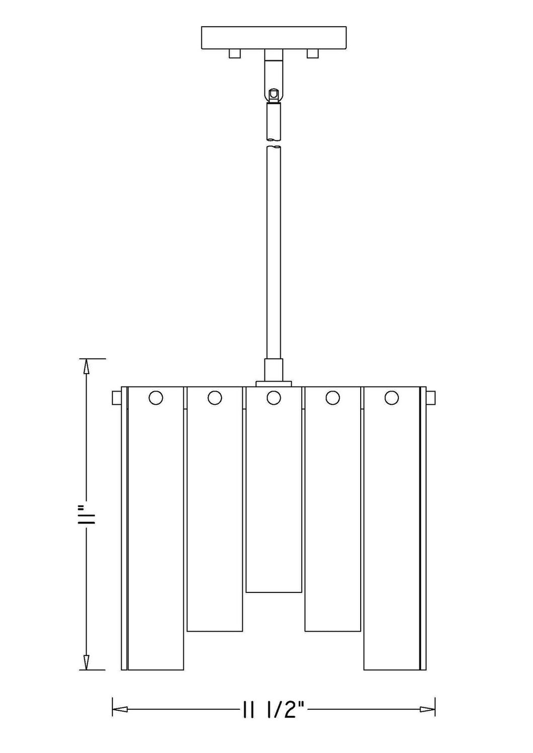 Z-Lite - 345P12-PN - One Light Pendant - Viviana - Polished Nickel