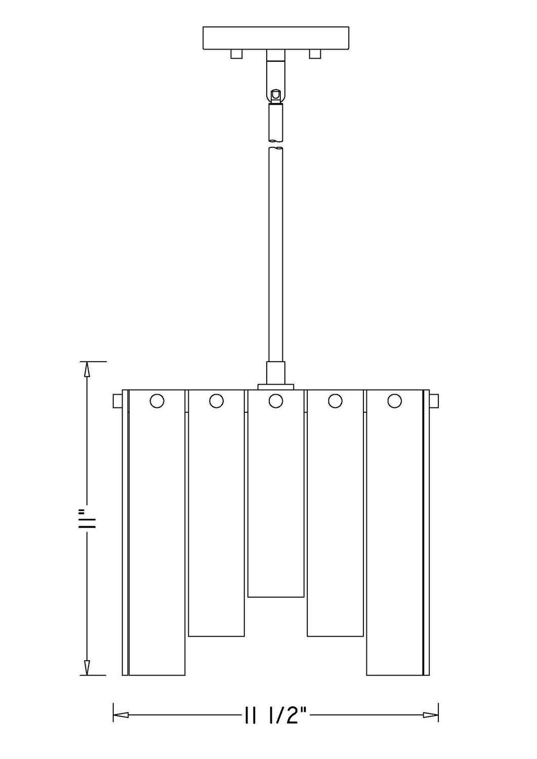 Z-Lite - 345P12-PN - One Light Pendant - Viviana - Polished Nickel