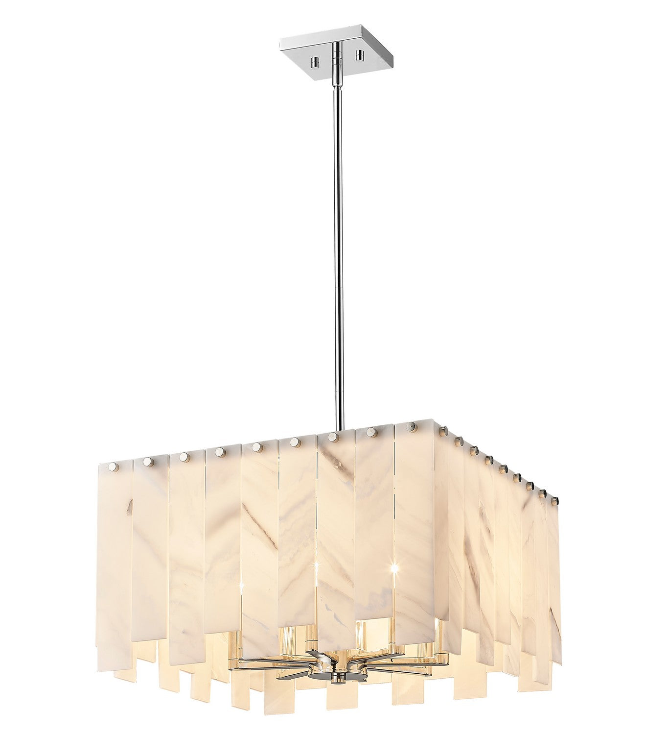 Z-Lite - 345P20-PN - Eight Light Chandelier - Viviana - Polished Nickel