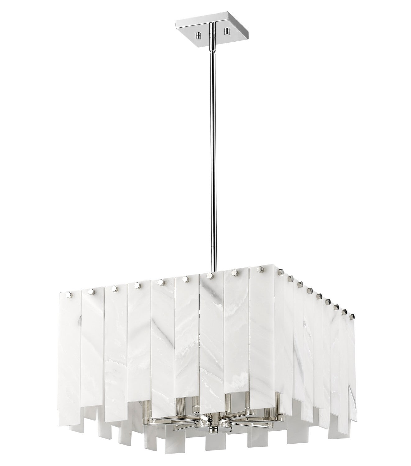 Z-Lite - 345P20-PN - Eight Light Chandelier - Viviana - Polished Nickel