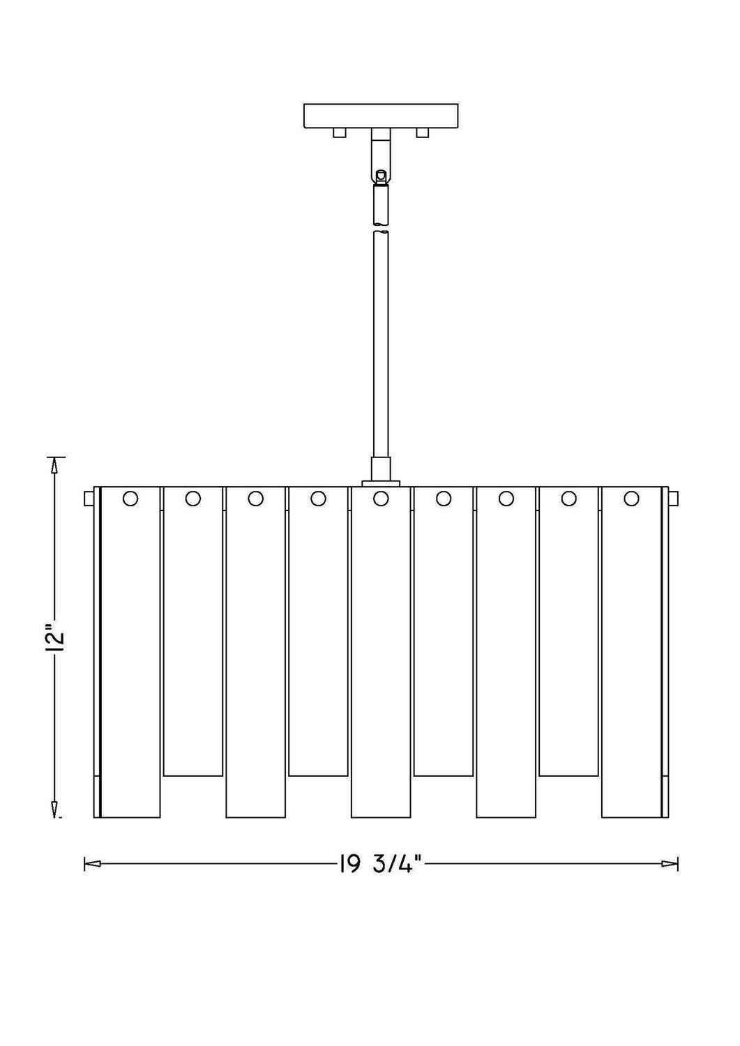 Z-Lite - 345P20-PN - Eight Light Chandelier - Viviana - Polished Nickel