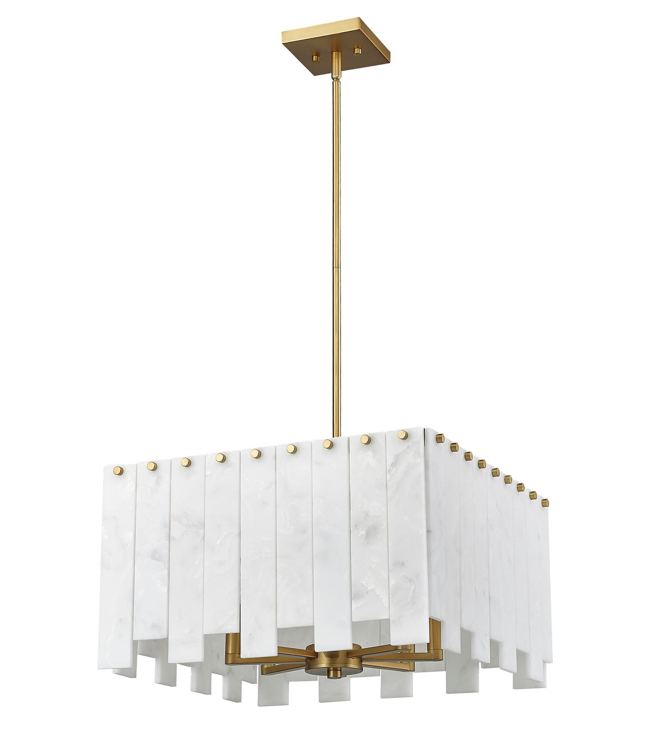 Z-Lite - 345P20-RB - Eight Light Chandelier - Viviana - Rubbed Brass