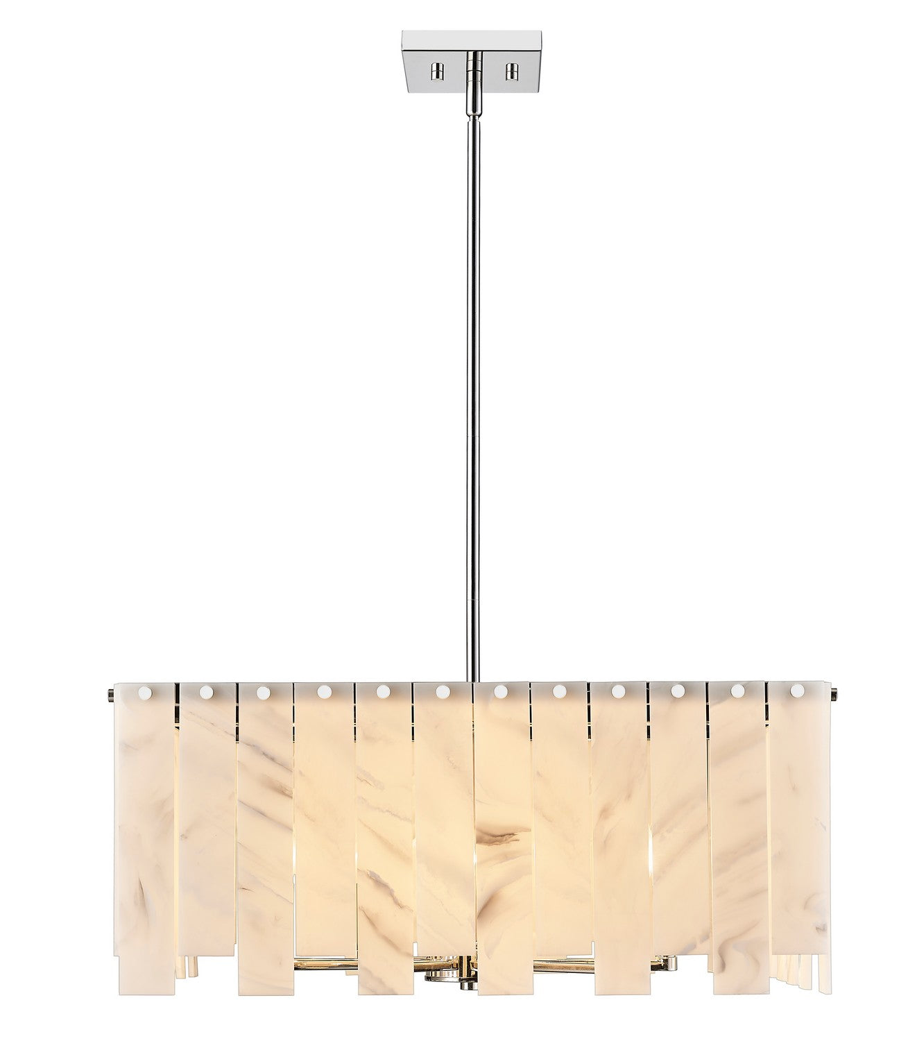 Z-Lite - 345P26-PN - Eight Light Chandelier - Viviana - Polished Nickel