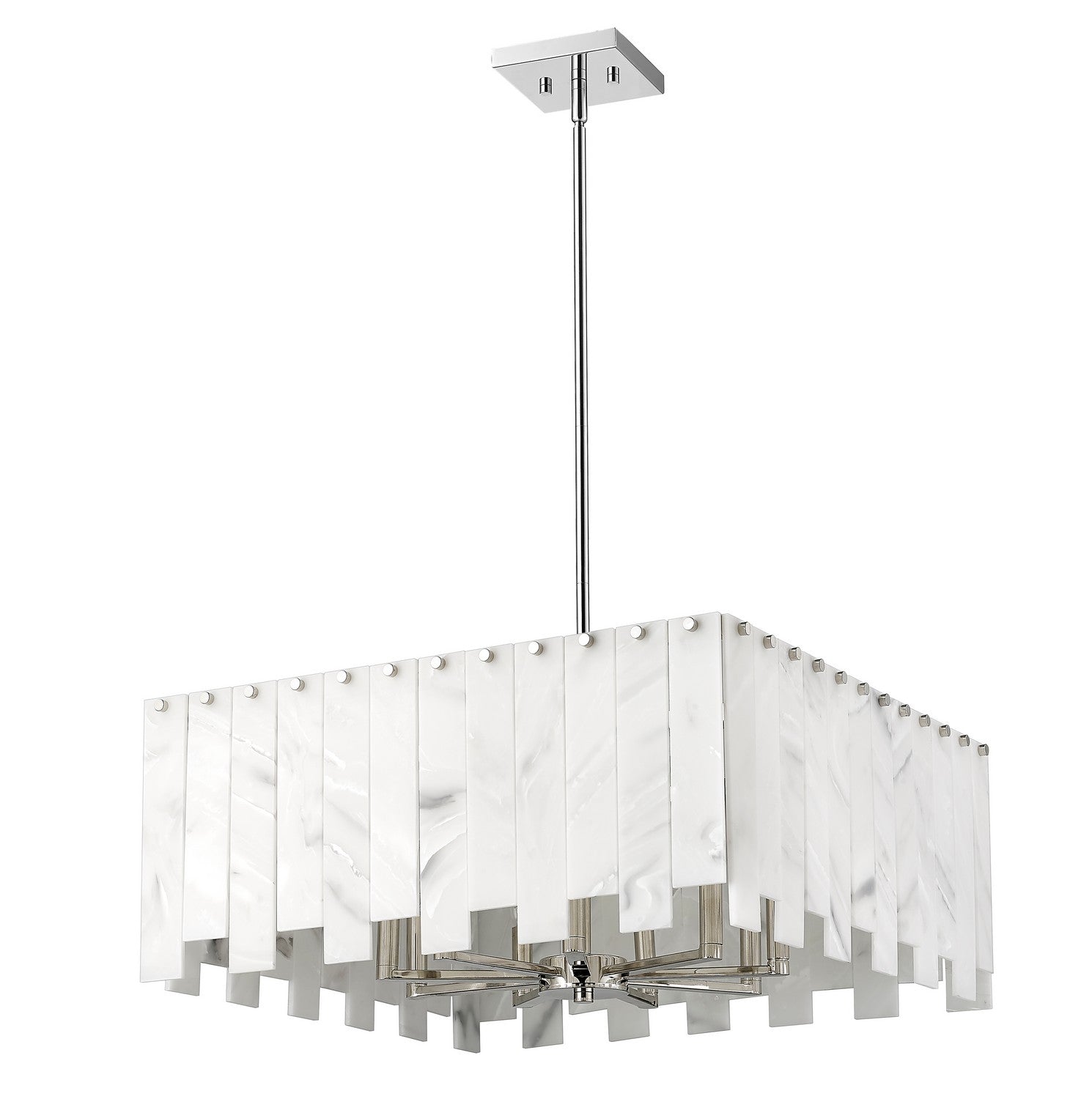 Z-Lite - 345P26-PN - Eight Light Chandelier - Viviana - Polished Nickel