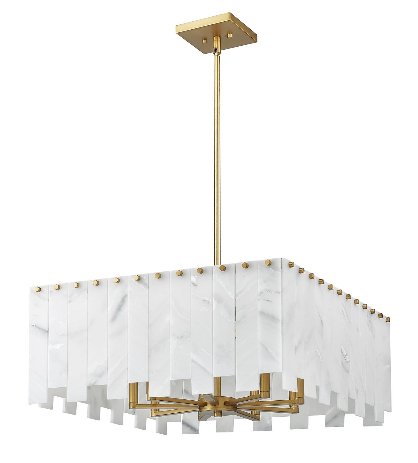 Z-Lite - 345P26-RB - Eight Light Chandelier - Viviana - Rubbed Brass