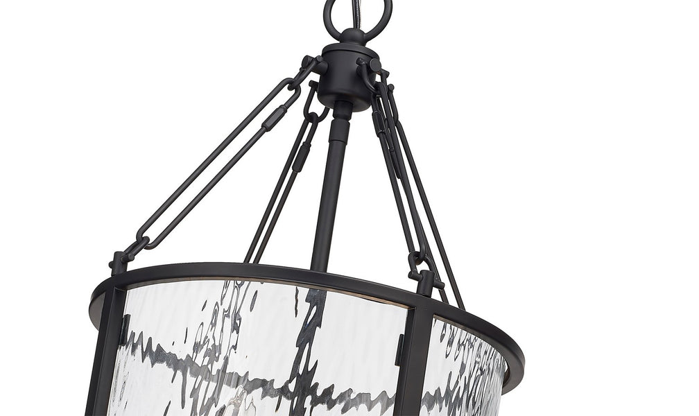 Z-Lite - 346P12-MB - Four Light Pendant - Barrington - Matte Black