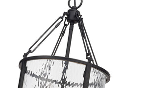 Z-Lite - 346P12-MB - Four Light Pendant - Barrington - Matte Black