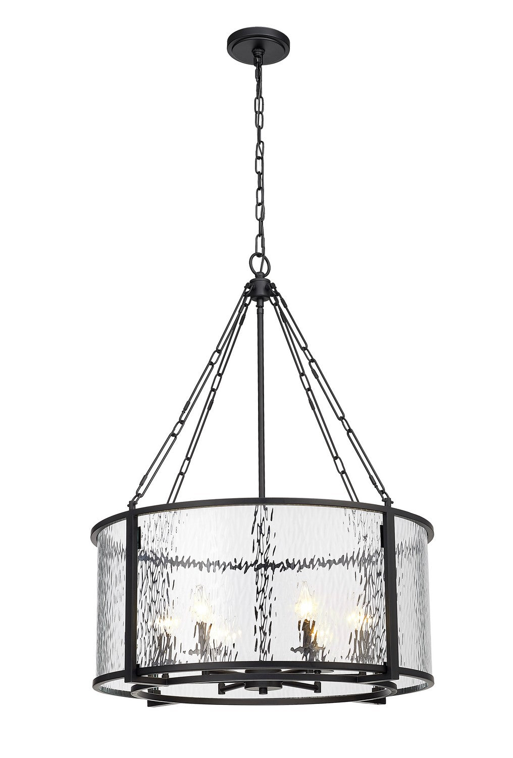 Z-Lite - 346P26-MB - Six Light Chandelier - Barrington - Matte Black