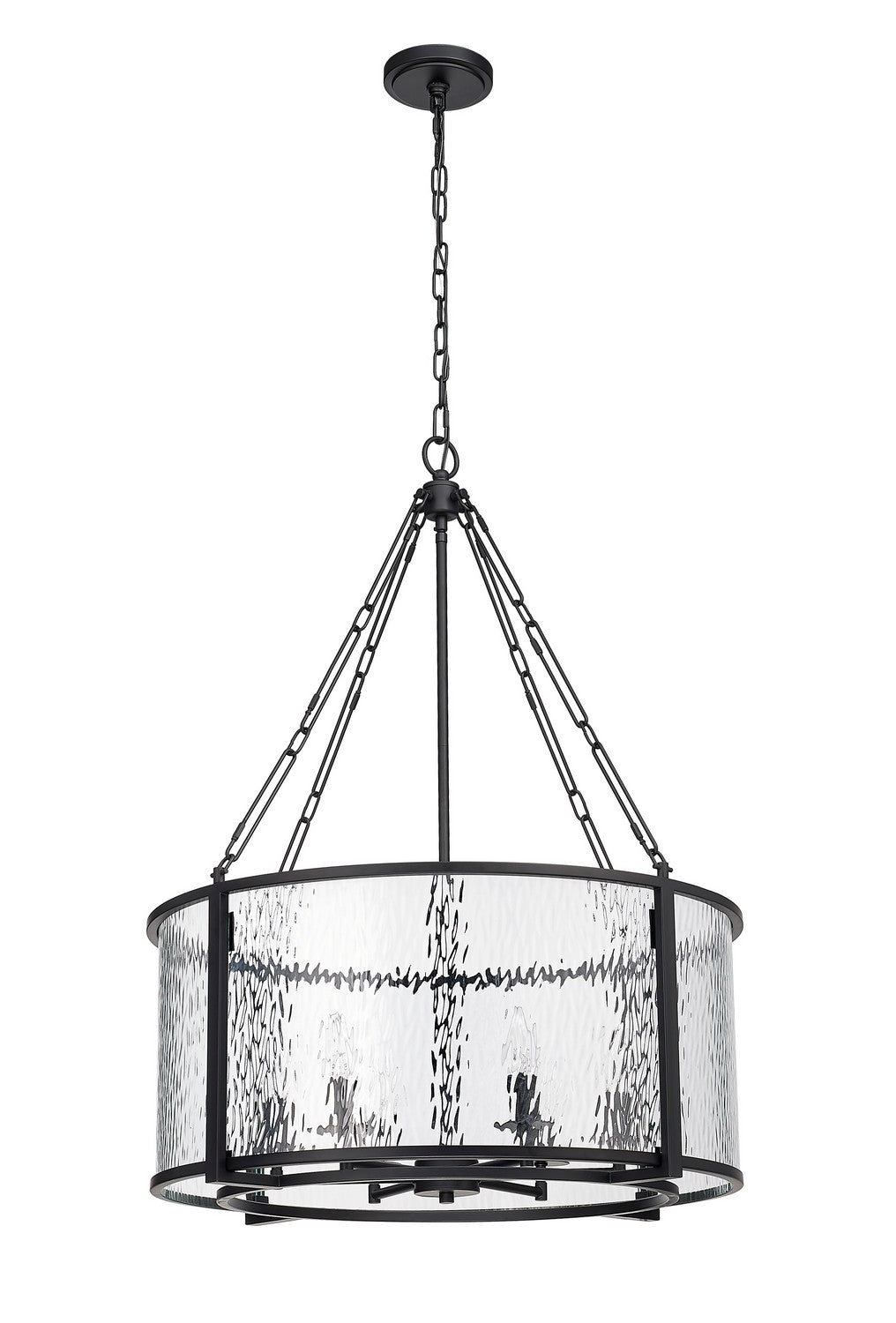 Z-Lite - 346P26-MB - Six Light Chandelier - Barrington - Matte Black