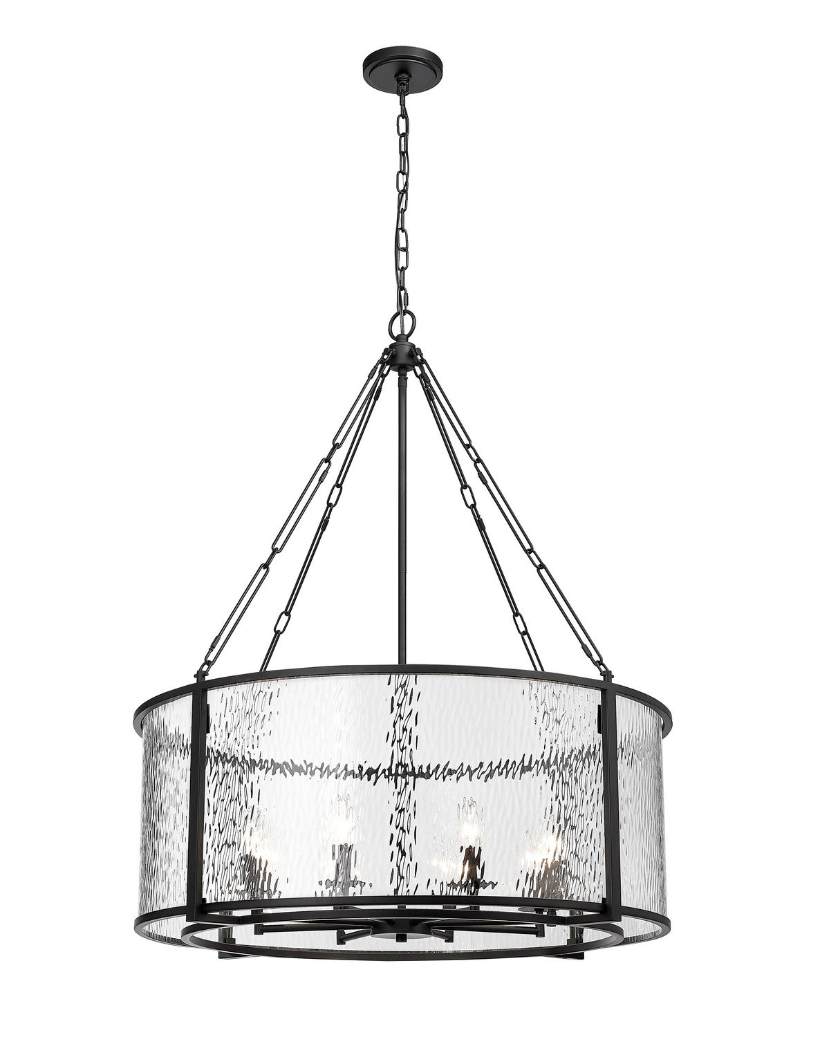 Z-Lite - 346P32-MB - Eight Light Chandelier - Barrington - Matte Black