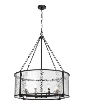 Z-Lite - 346P32-MB - Eight Light Chandelier - Barrington - Matte Black