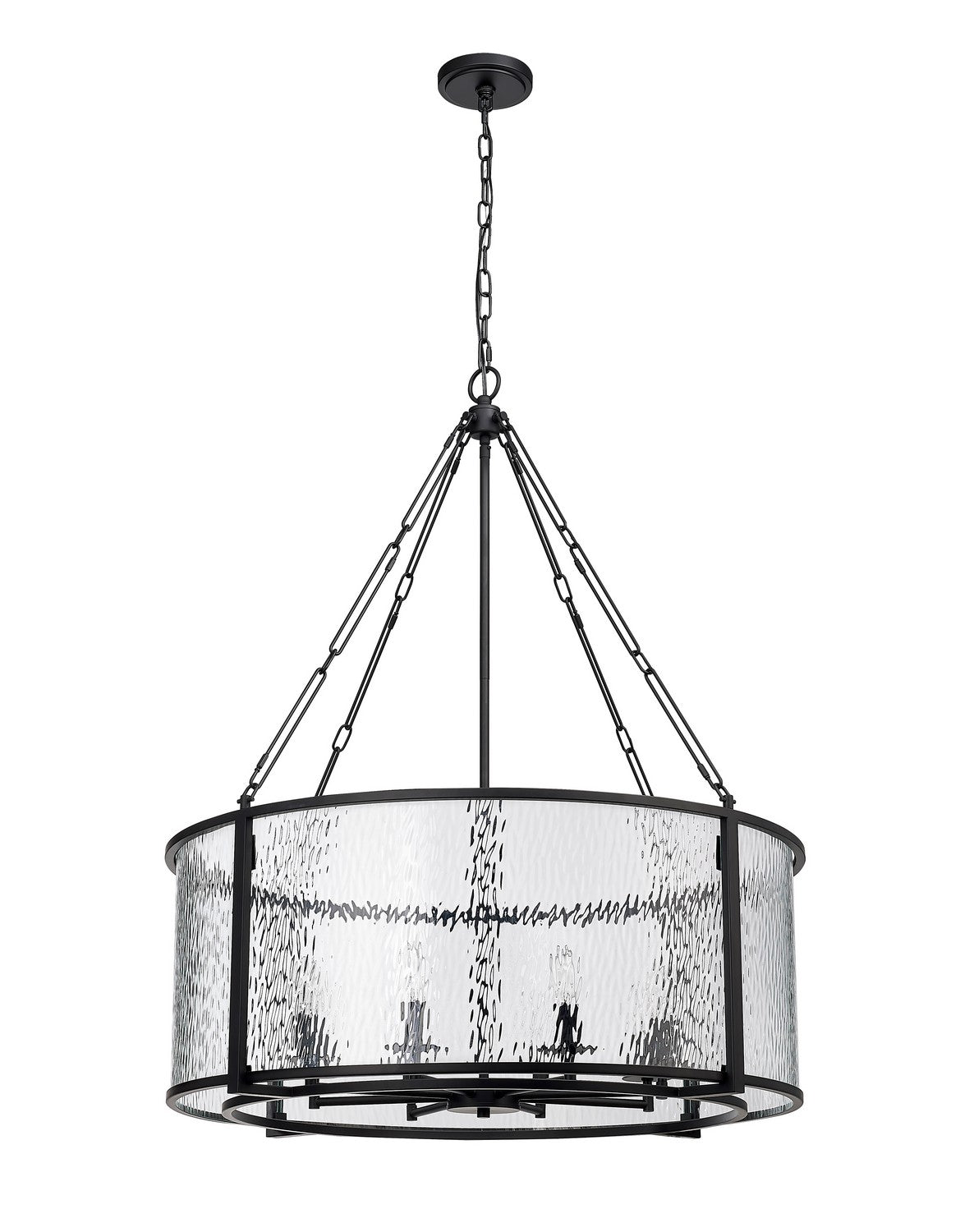 Z-Lite - 346P32-MB - Eight Light Chandelier - Barrington - Matte Black