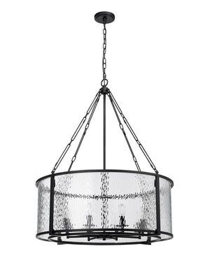 Z-Lite - 346P32-MB - Eight Light Chandelier - Barrington - Matte Black