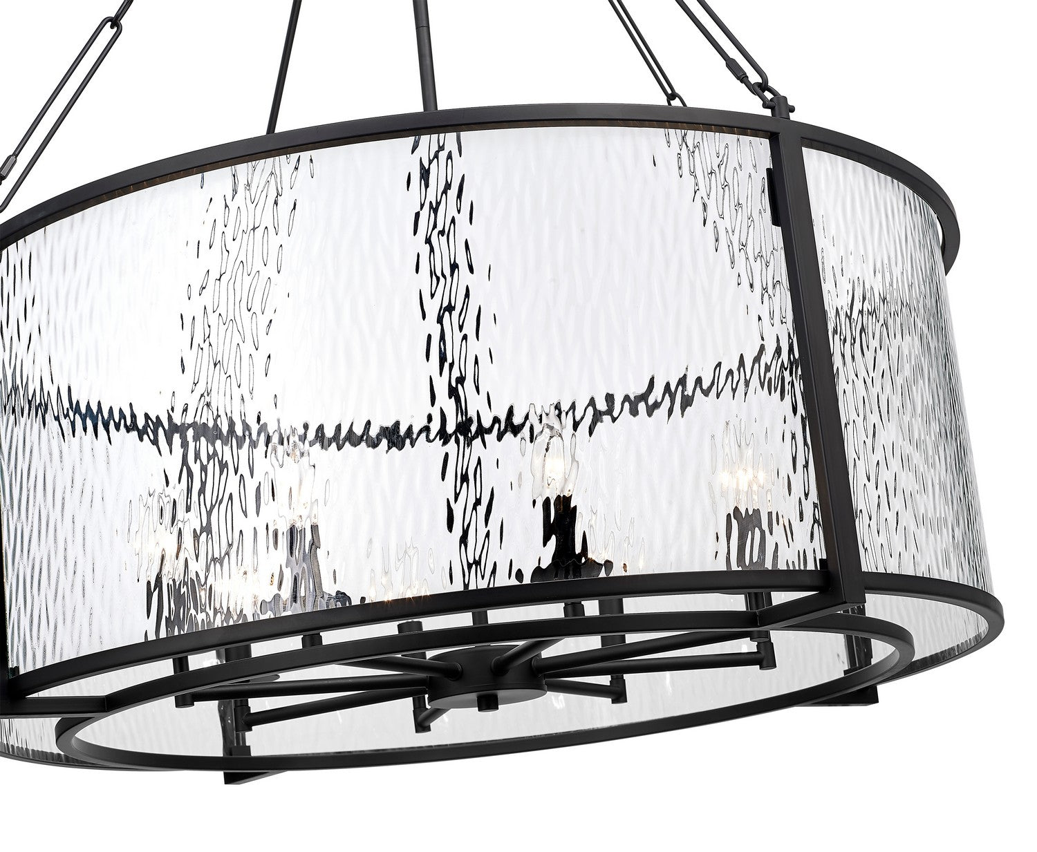 Z-Lite - 346P32-MB - Eight Light Chandelier - Barrington - Matte Black