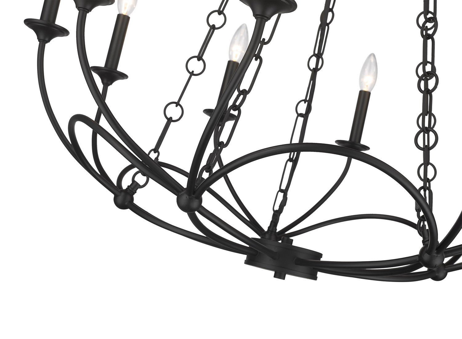 Z-Lite - 3500-10MB - Ten Light Chandelier - Arabella - Matte Black