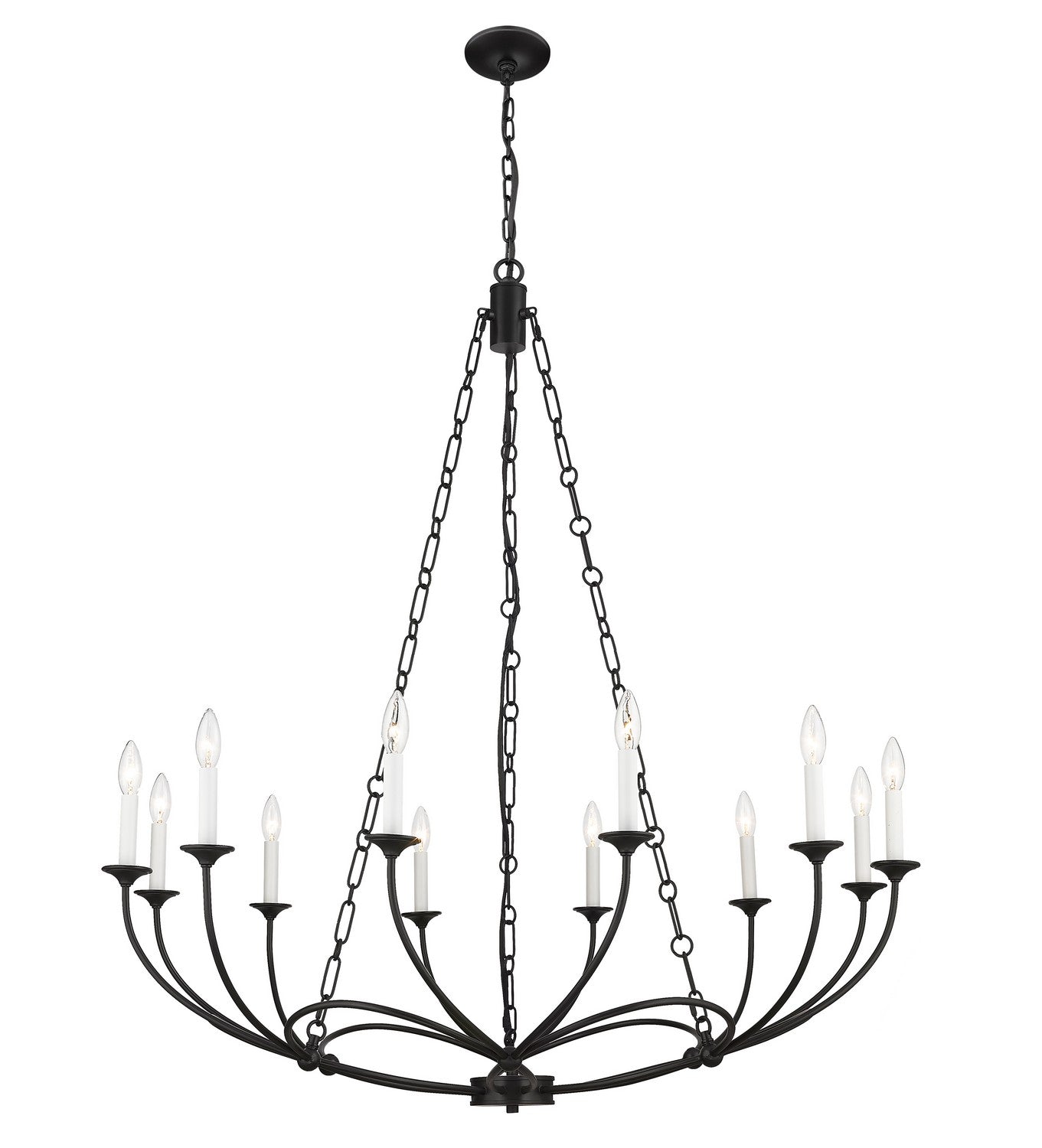 Z-Lite - 3500-12MB - 12 Light Chandelier - Arabella - Matte Black