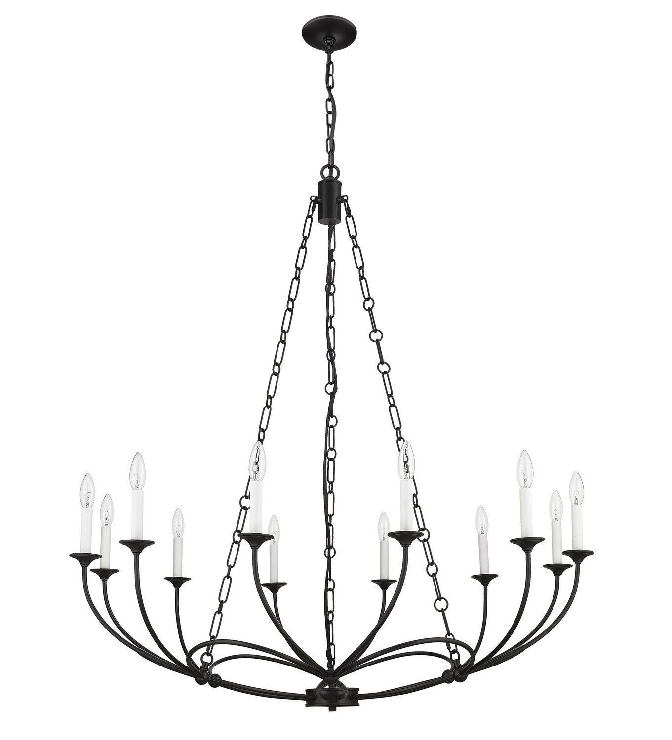 Z-Lite - 3500-12MB - 12 Light Chandelier - Arabella - Matte Black