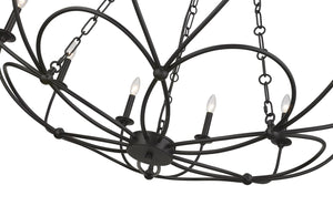 Z-Lite - 3500-12MB - 12 Light Chandelier - Arabella - Matte Black