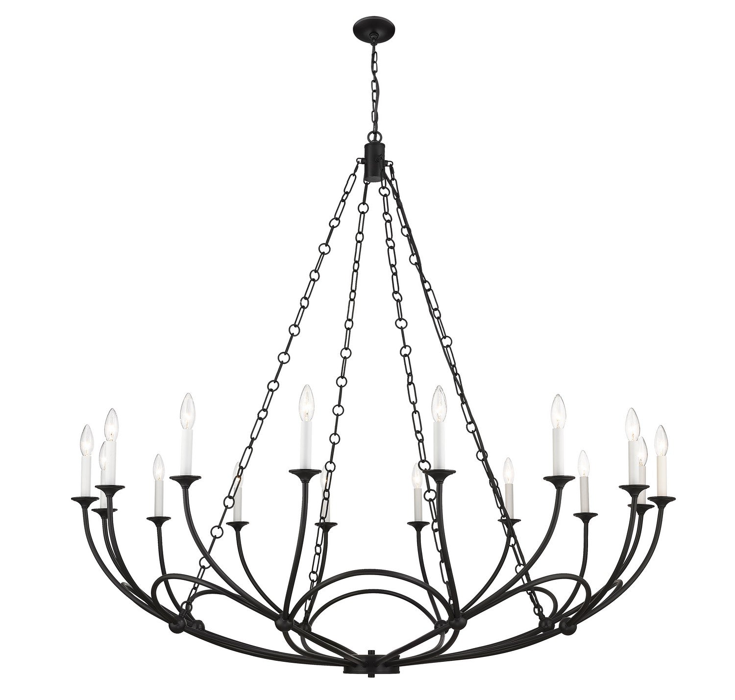 Z-Lite - 3500-16MB - 16 Light Chandelier - Arabella - Matte Black