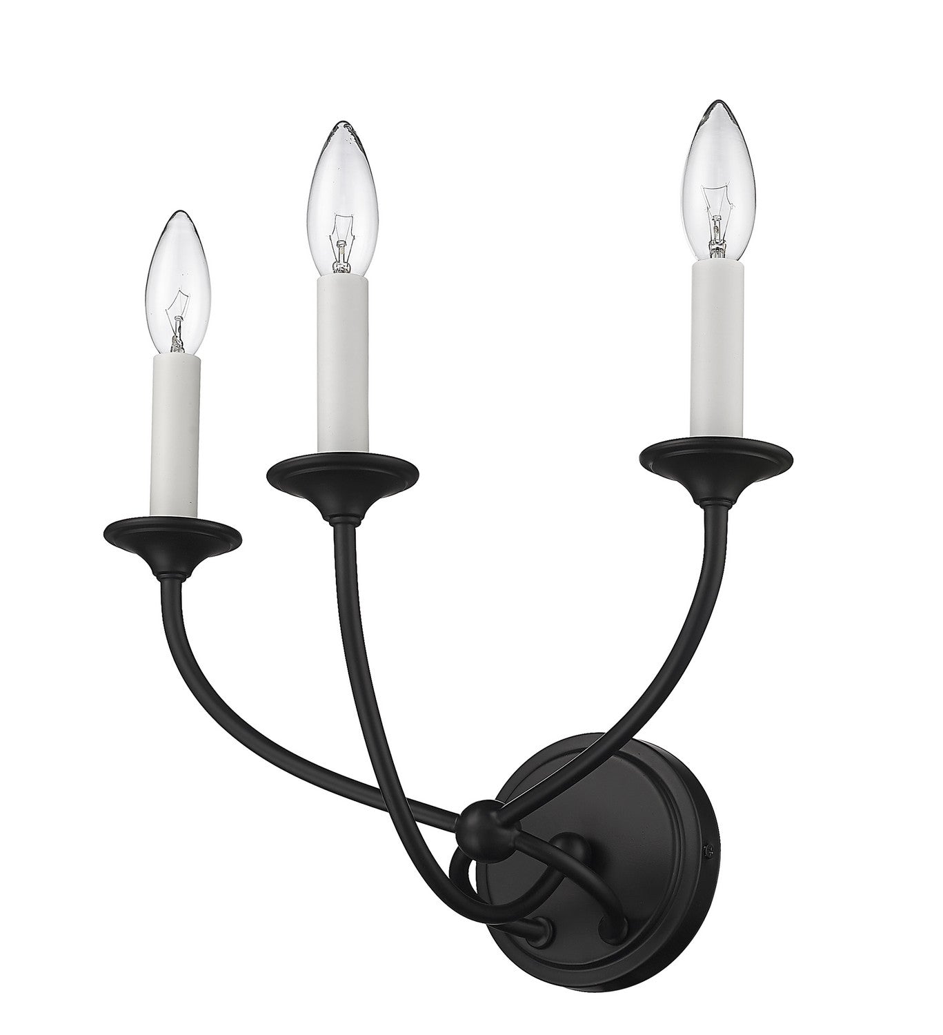 Z-Lite - 3500-3S-MB - Three Light Wall Sconce - Arabella - Matte Black