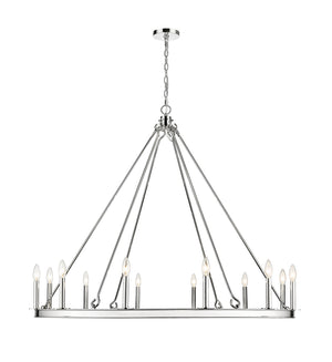 Z-Lite - 482R-12PN - 12 Light Chandelier - Barclay - Polished Nickel