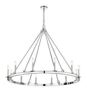 Z-Lite - 482R-12PN - 12 Light Chandelier - Barclay - Polished Nickel