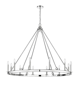 Z-Lite - 482R-12PN - 12 Light Chandelier - Barclay - Polished Nickel