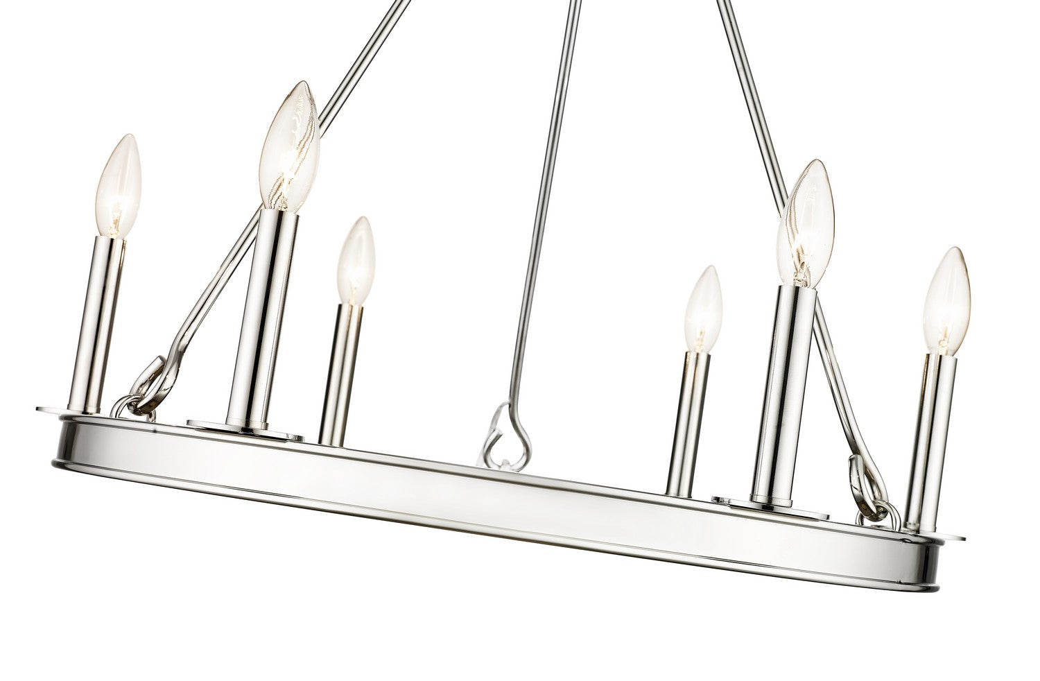 Z-Lite - 482R-6PN - Six Light Chandelier - Barclay - Polished Nickel