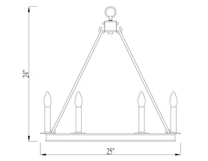 Z-Lite - 482R-6PN - Six Light Chandelier - Barclay - Polished Nickel