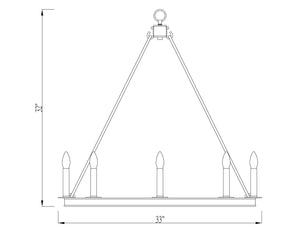 Z-Lite - 482R-8PN - Eight Light Chandelier - Barclay - Polished Nickel