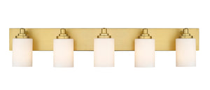 Z-Lite - 485-5V-BG - Five Light Vanity - Soledad - Brushed Gold