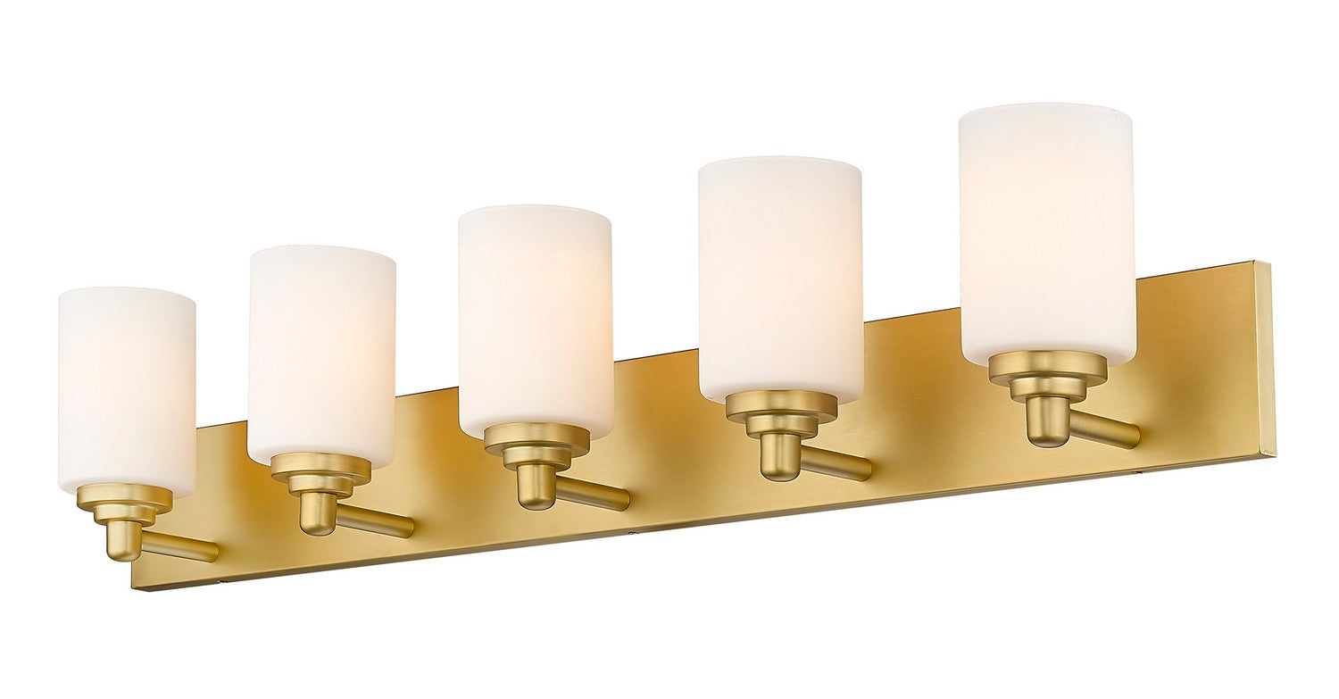 Z-Lite - 485-5V-BG - Five Light Vanity - Soledad - Brushed Gold