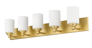 Z-Lite - 485-5V-BG - Five Light Vanity - Soledad - Brushed Gold