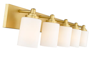 Z-Lite - 485-5V-BG - Five Light Vanity - Soledad - Brushed Gold