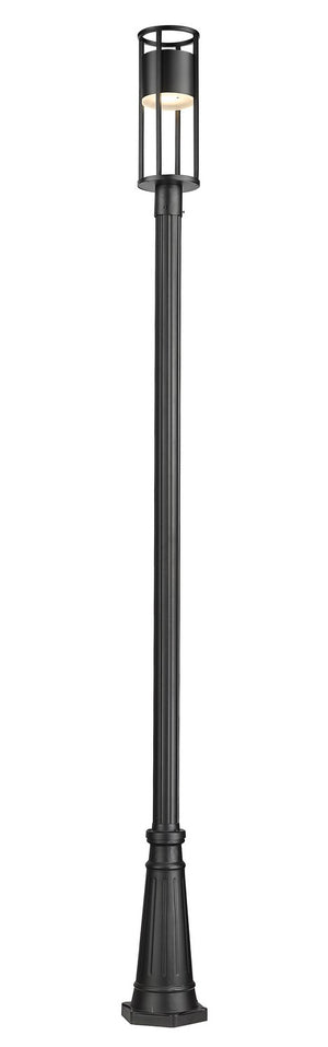 Z-Lite - 517PHM-519P-BK-LED - LED Outdoor Post Moun Fixture - Luca - Black