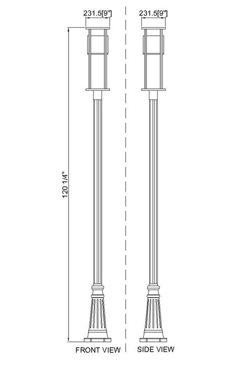 Z-Lite - 517PHM-519P-BK-LED - LED Outdoor Post Mount - Luca - Black