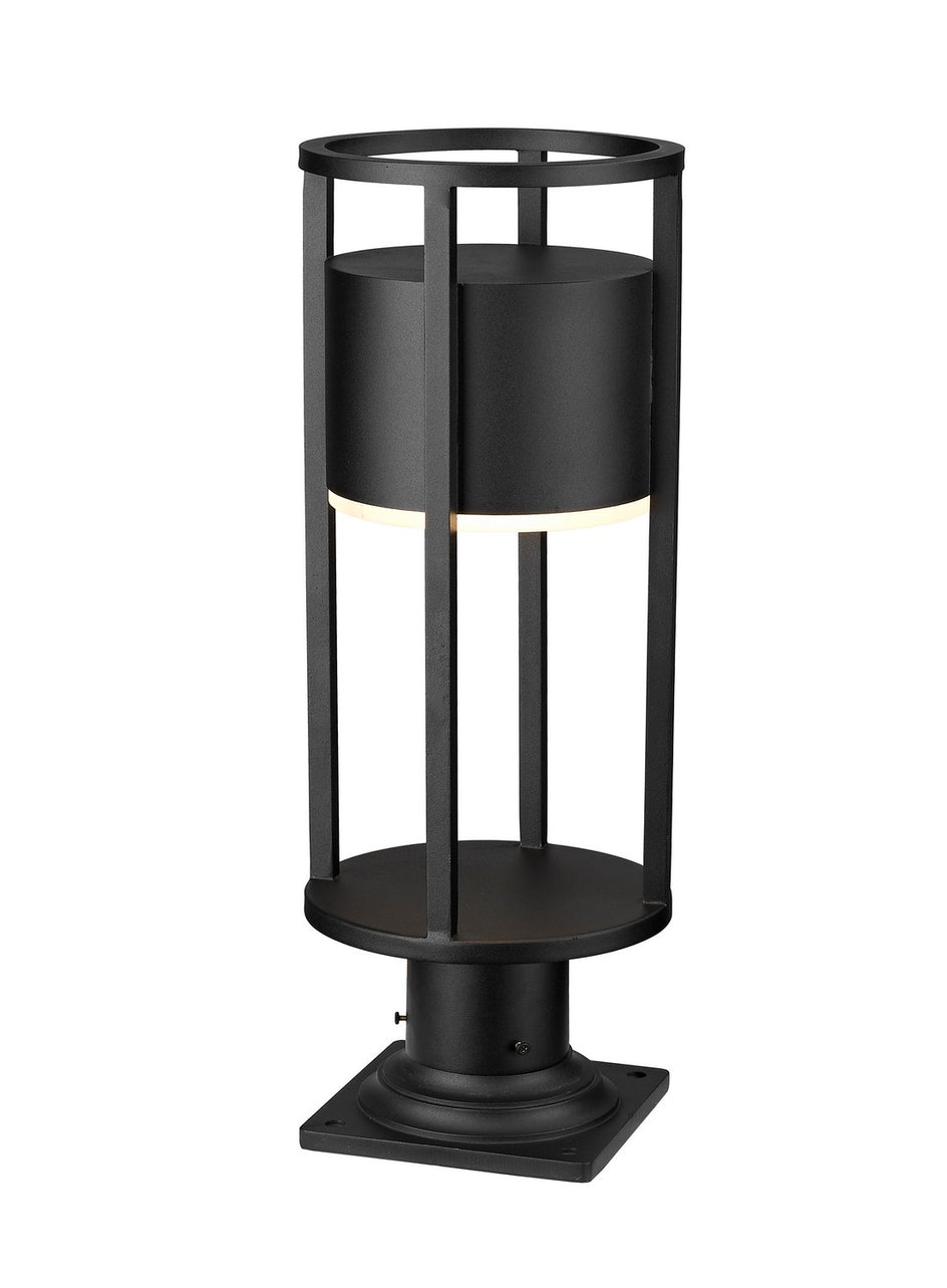 Z-Lite - 517PHM-533PM-BK-LED - LED Outdoor Pier Mount - Luca - Black