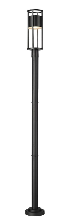 Z-Lite - 517PHM-567P-BK-LED - LED Outdoor Post Moun Fixture - Luca - Black