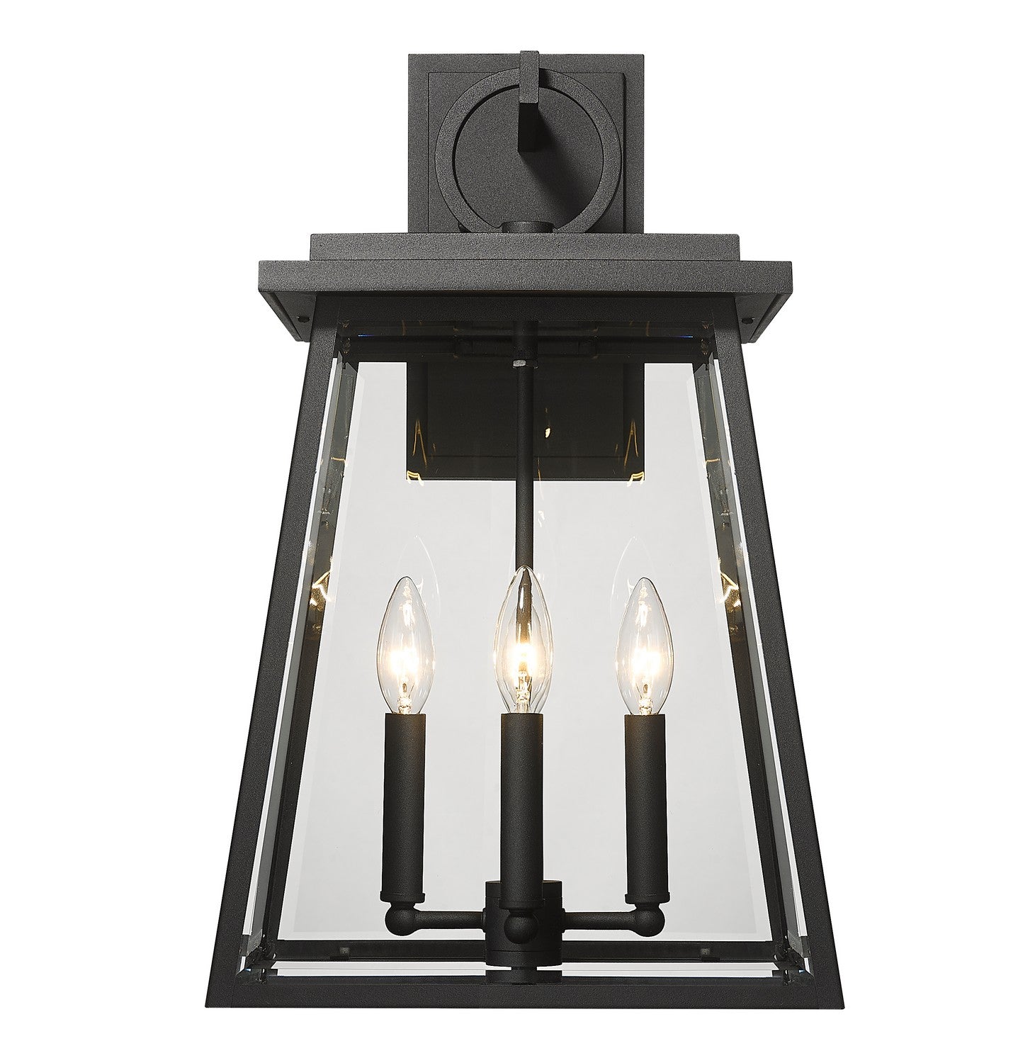 Z-Lite - 521B-BK - Four Light Outdoor Wall Light - Broughton - Black
