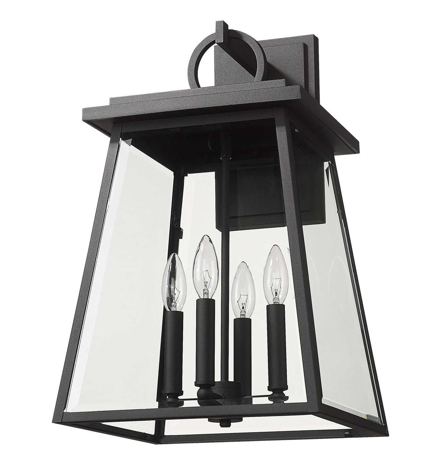 Z-Lite - 521B-BK - Four Light Outdoor Wall Light - Broughton - Black