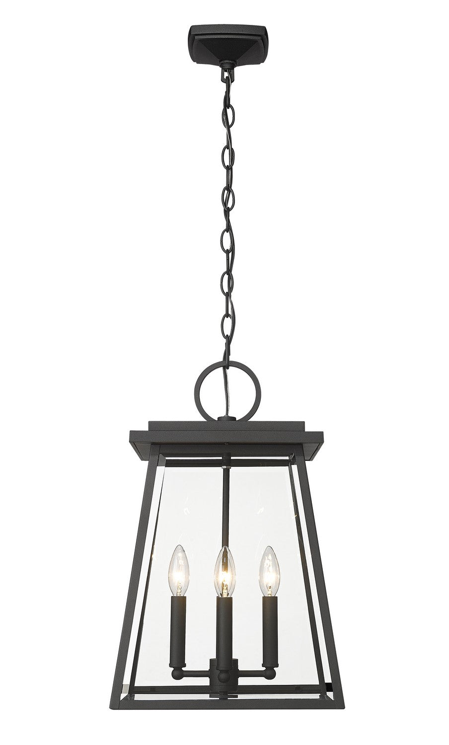 Z-Lite - 521CHB-BK - Four Light Outdoor Chain Mount Ceiling Fixture - Broughton - Black