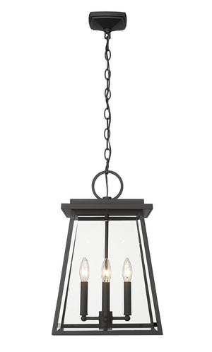 Z-Lite - 521CHB-BK - Four Light Outdoor Chain Mount Ceiling Fixture - Broughton - Black