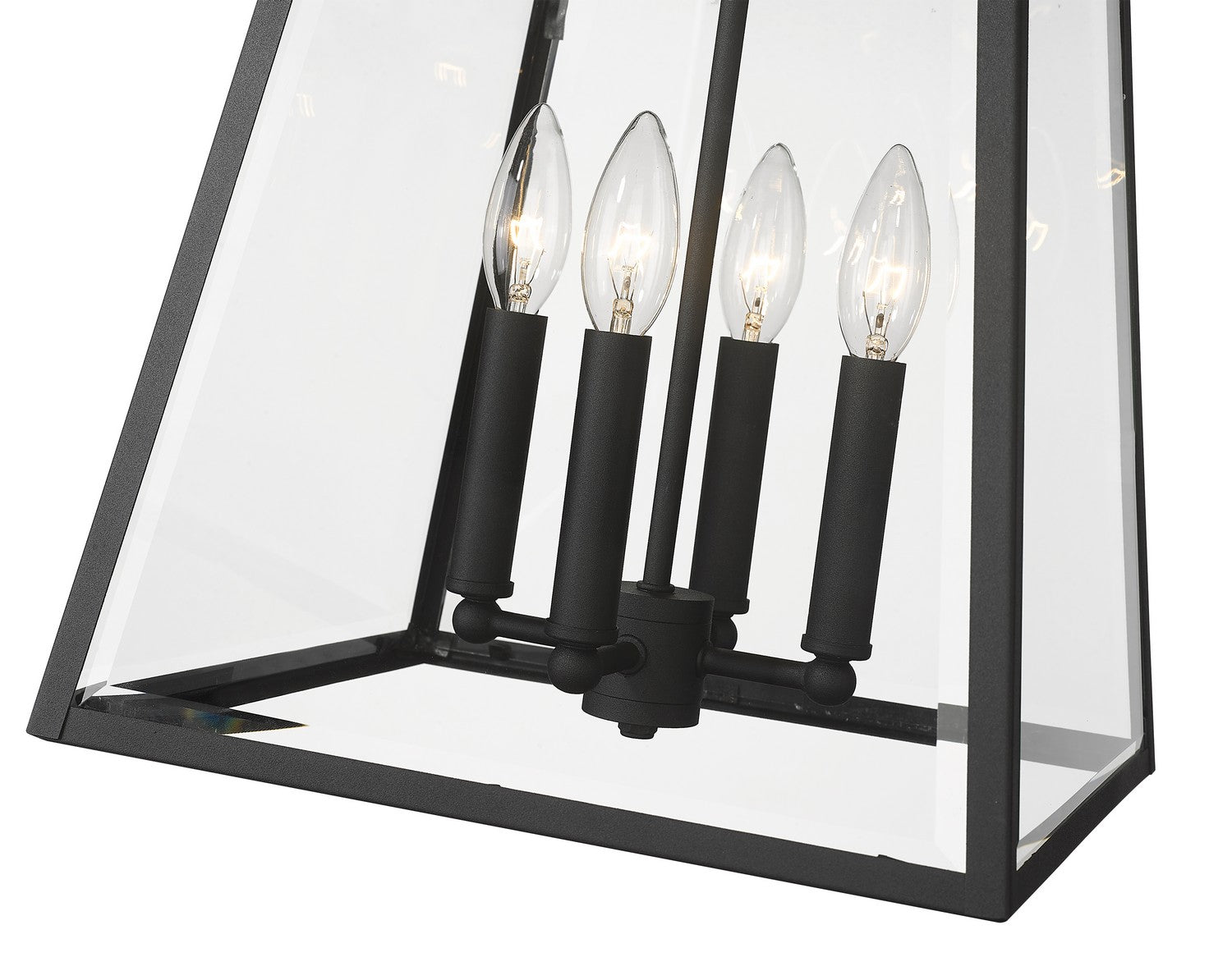 Z-Lite - 521CHB-BK - Four Light Outdoor Chain Mount Ceiling Fixture - Broughton - Black