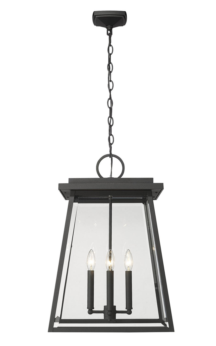 Z-Lite - 521CHXL-BK - Four Light Outdoor Chain Mount Ceiling Fixture - Broughton - Black