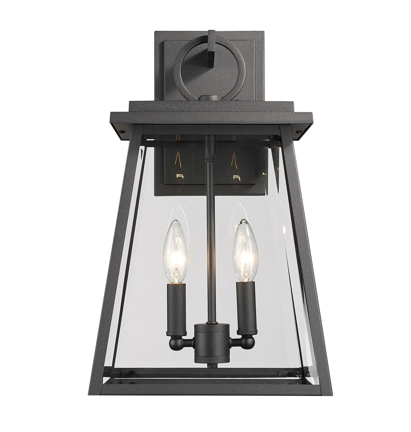 Z-Lite - 521M-BK - Two Light Outdoor Wall Mount - Broughton - Black