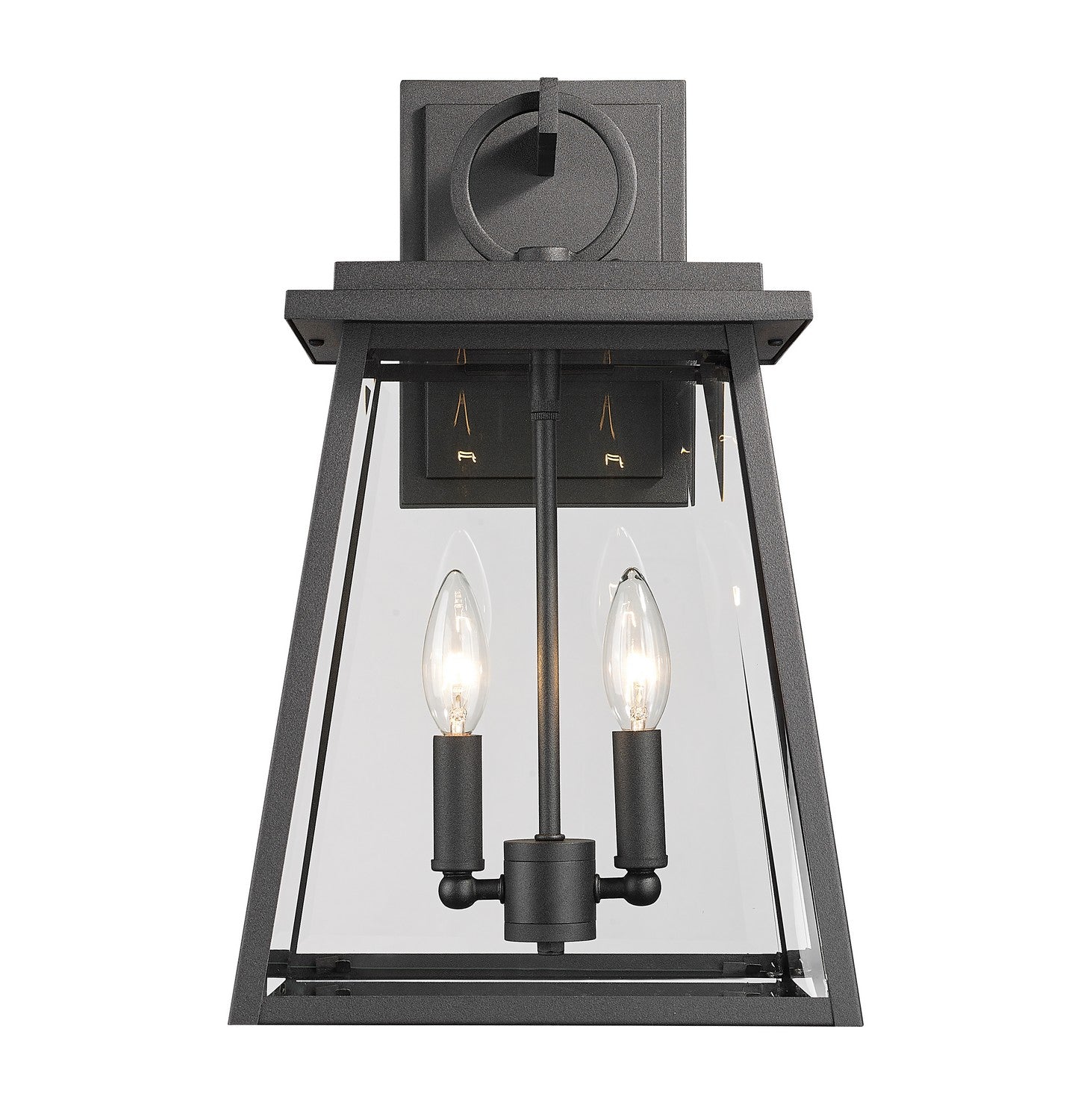 Z-Lite - 521M-BK - Two Light Outdoor Wall Sconce - Broughton - Black