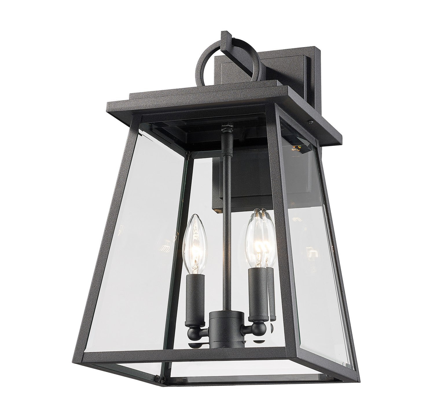 Z-Lite - 521M-BK - Two Light Outdoor Wall Mount - Broughton - Black