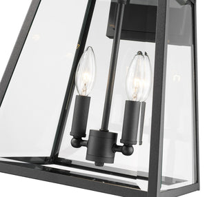 Z-Lite - 521M-BK - Two Light Outdoor Wall Sconce - Broughton - Black