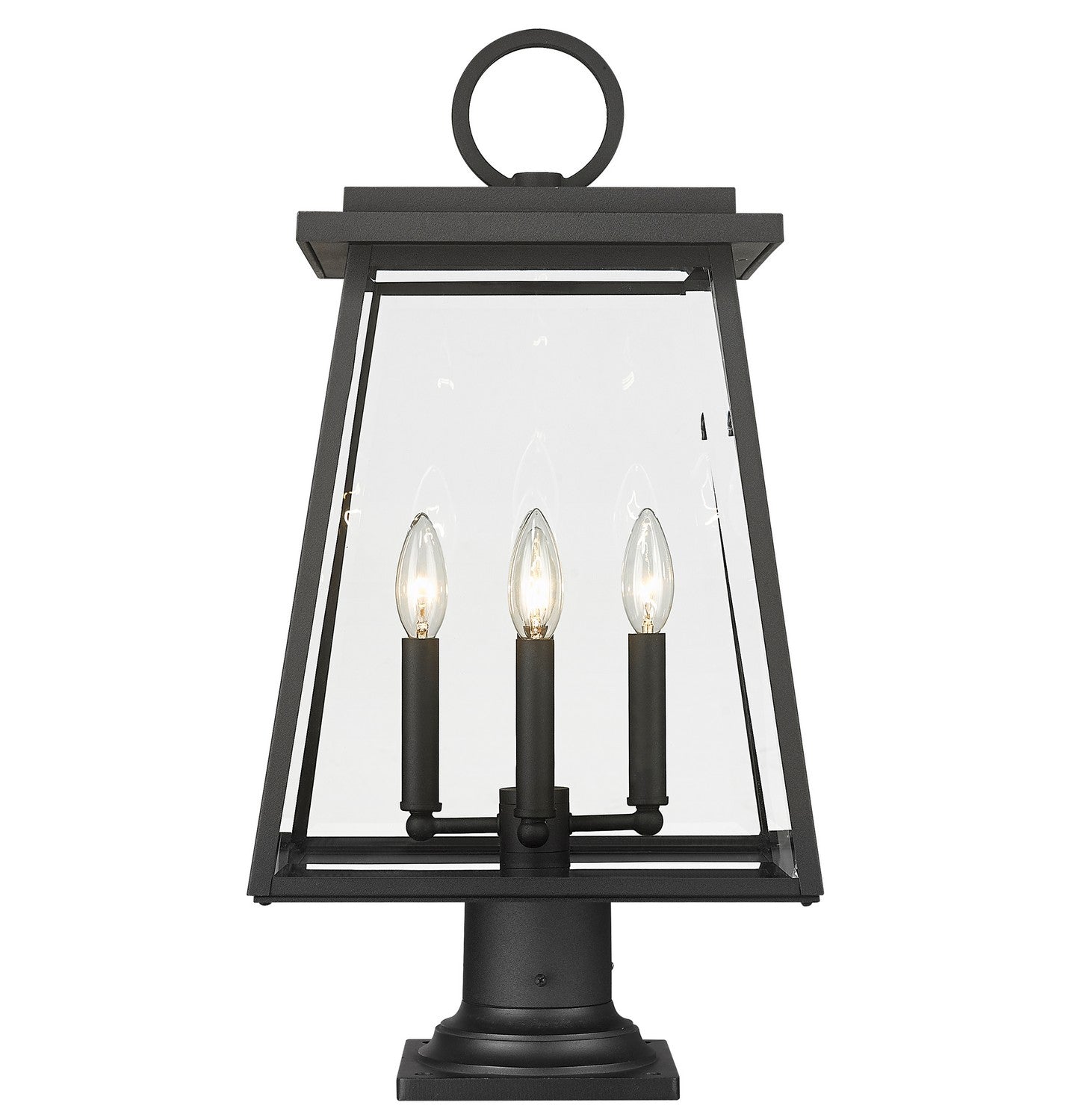 Z-Lite - 521PHBR-533PM-BK - Four Light Outdoor Pier Mounted Fixture - Broughton - Black