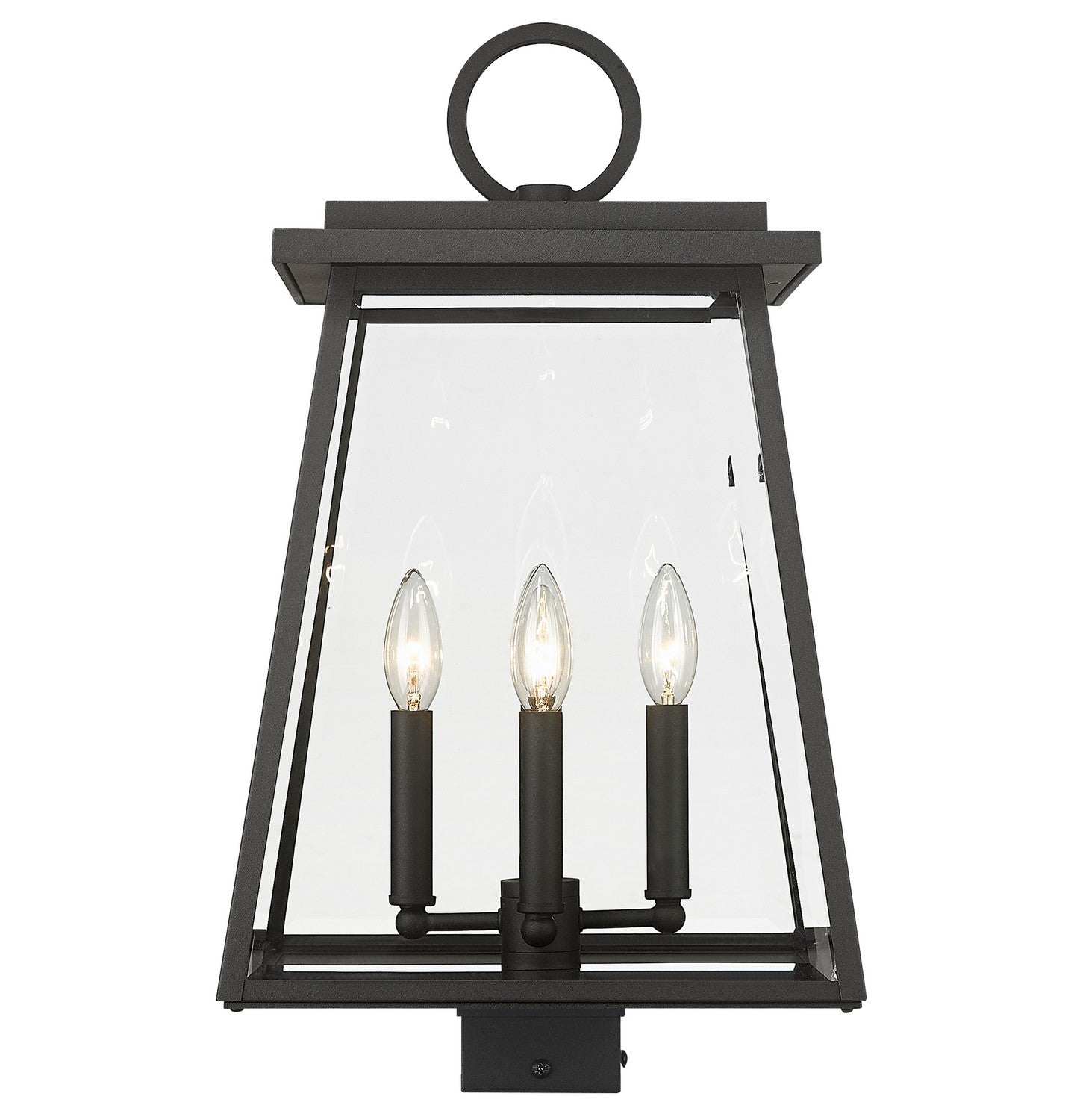 Z-Lite - 521PHBS-BK - Four Light Outdoor Post Mount Fixture - Broughton - Black